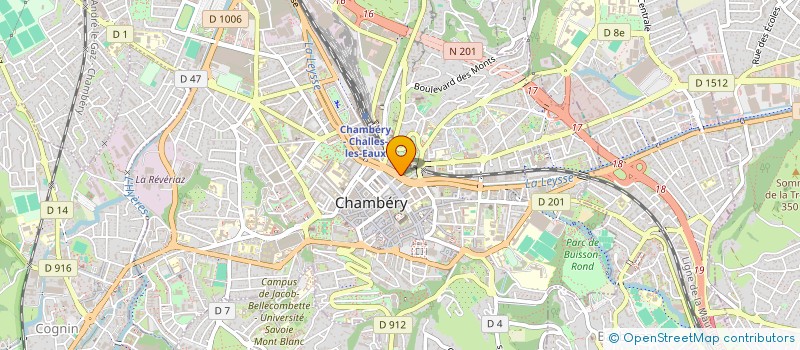 localisation de l'entreprise COMITE ORGAN CHAMPION DU MONDE AVIRON-LAC AIGUEBELETTE  CHAMBERY