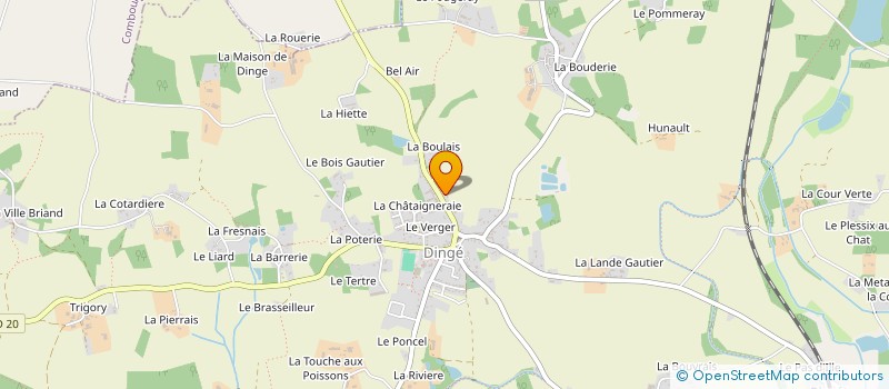 localisation de l'entreprise COMITE ORGANIS EPREUVE SPORT DINGEENNE  DINGE