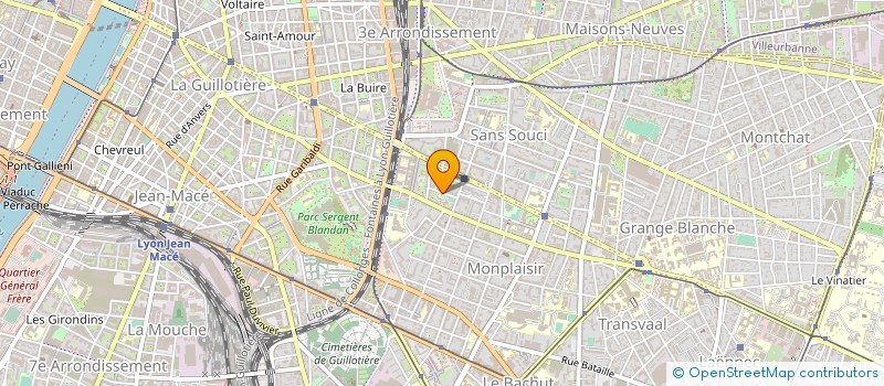 localisation de l'entreprise COMITE ORGANISAT RESTAURANT INFORMAT LYO  LYON