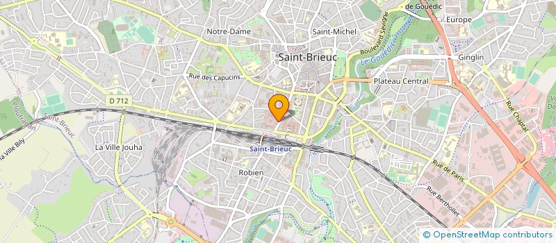 localisation de l'entreprise COMITE ORGANISATION DES LOISIRS DE LA COMPAGNIE DE GENDARMERIE DE ST BRIEUC à SAINT-BRIEUC