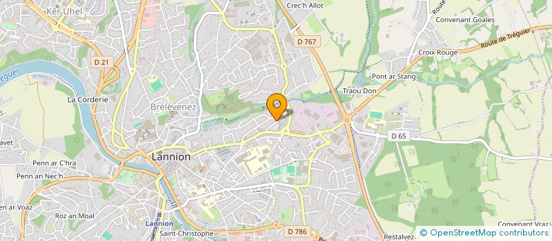 localisation de l'entreprise COMITE ORGANISATION GOAS CONGAR  LANNION