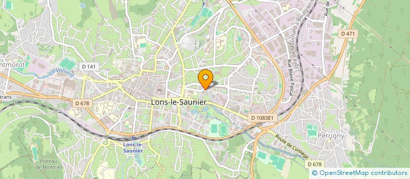 localisation de l'entreprise COMITE ORGANISATION GRANDS PRIX  LONS-LE-SAUNIER