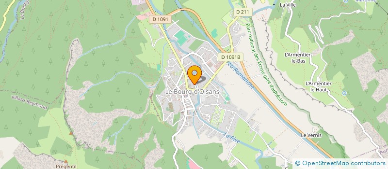 localisation de l'entreprise COMITE ORGANISATION MANIFEST EVENEMENT  LE BOURG D'OISANS