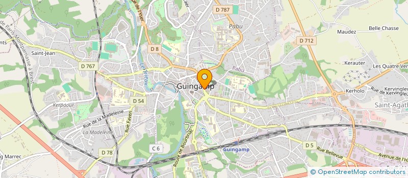 localisation de l'entreprise COMITE ORGANISATION SEMAINE FEDERALE à GUINGAMP
