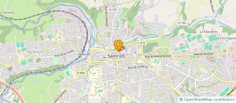 localisation de l'entreprise COMITE ORGANISATIONS SOCIALES PTT MANCHE  SAINT-LO