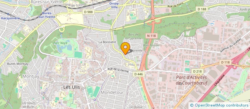 localisation de l'entreprise COMITE PAIX ORSAY, LES ULIS, VALLEE DE CHEVREUSE à ORSAY