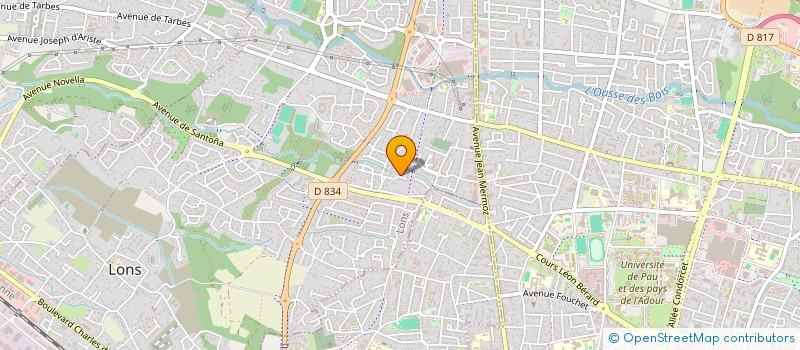 localisation de l'entreprise COMITE PALOIS DU MOUVEMENT DE LA PAIX à LONS