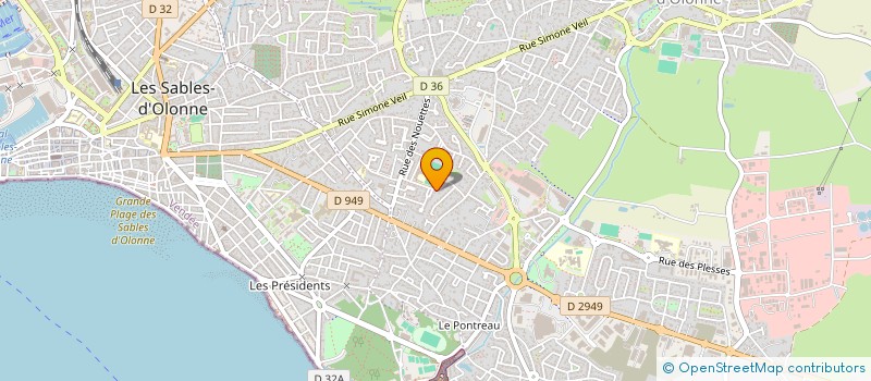 localisation de l'entreprise COMITE PARENTS ELEVES ECOLE DES NOUETTES à LES SABLES D'OLONNE