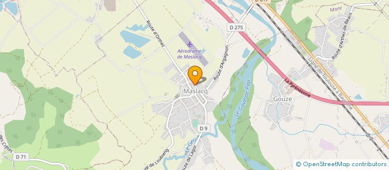 localisation de l'entreprise COMITE PAROISSIAL  MASLACQ