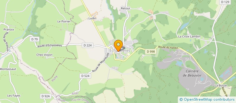 localisation de l'entreprise COMITE PAROISSIAL DE BELLENAVES  BELLENAVES