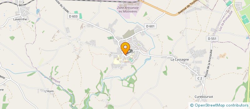 localisation de l'entreprise COMITE PAROISSIAL DE CEIGNAC  CALMONT