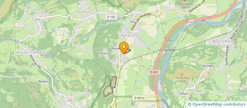 localisation de l'entreprise COMITE PERISCOLAIRE D ACCUEIL  ARRAS-EN-LAVEDAN