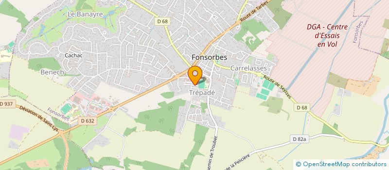 localisation de l'entreprise COMITE PERMANENT DES FETES DE FONSORBES  FONSORBES