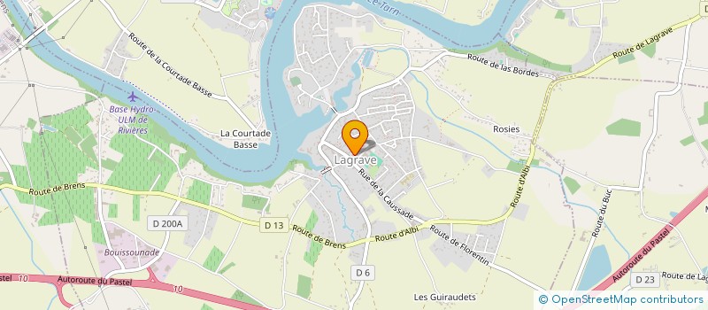 localisation de l'entreprise COMITE PERMANENT DES FETES DE LAGRAVE à LAGRAVE