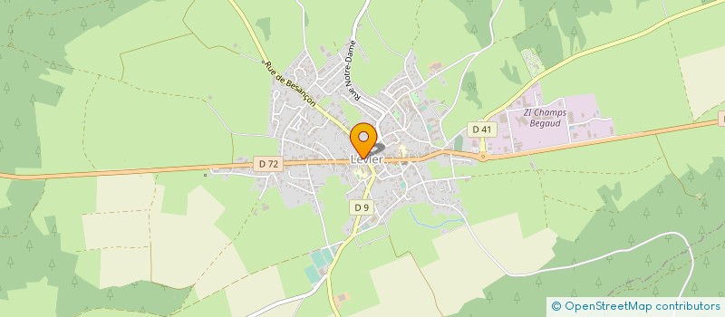 localisation de l'entreprise COMITE PERMANENT DES FETES DE LEVIER  LEVIER