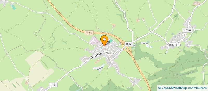 localisation de l'entreprise COMITE PERMANENT DES FETES DE NODS  LES PREMIERS SAPINS