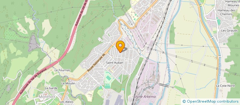 localisation de l'entreprise COMITE PERMANENT FETE ST AUBAN  CHATEAU-ARNOUX-SAINT-AUBAN