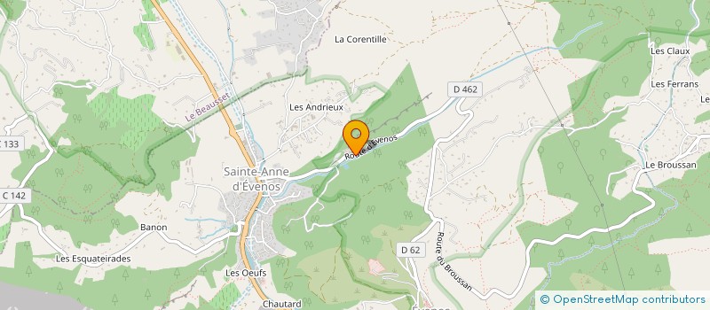 localisation de l'entreprise COMITE PERMANENT FETES VILLE D'EVENOS  EVENOS