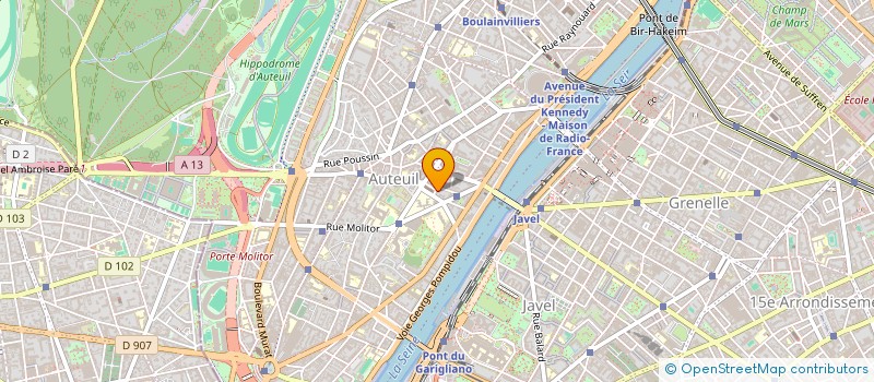 localisation de l'entreprise COMITE POLOGNE ND D AUTEUIL  PARIS