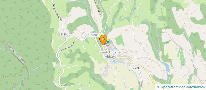 localisation de l'entreprise COMITE POUR 9E CENTENAIRE ABBATIALE  SAINT ANTOINE L'ABBAYE