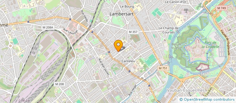 localisation de l'entreprise COMITE POUR L'ACCUEIL ET L'ECHANGE DES ETUDIANTS INTERNATIONAUX DES HAUTS DE FRANCE à LAMBERSART