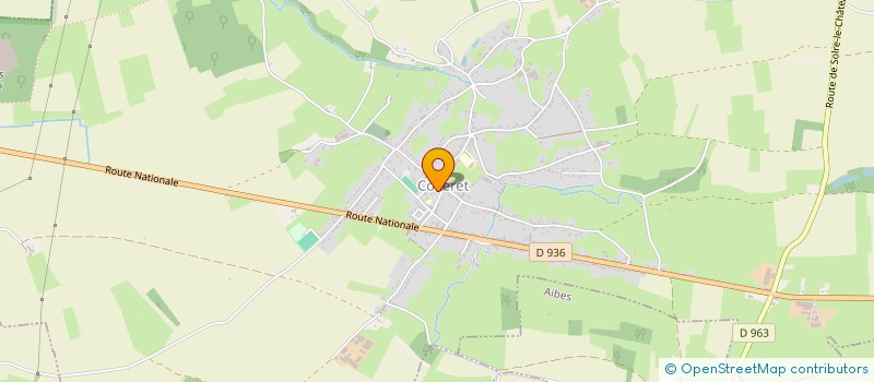 localisation de l'entreprise COMITE POUR LE REPAS DE NOS ANCIENS  COLLERET