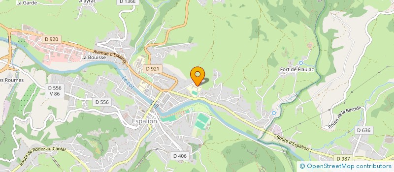 localisation de l'entreprise COMITE PROFESSIONNEL METIER ETUDES BOIS AMEUBLEMENT  ESPALION