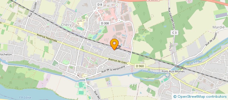 localisation de l'entreprise COMITE PROTECTION ENVIRON QUARTIERGARE à CHECY