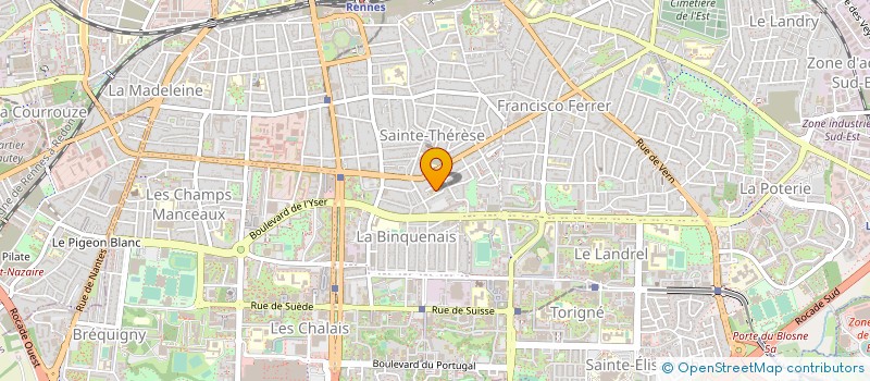 localisation de l'entreprise COMITE QUARTIER LA BINQUENAIS à RENNES