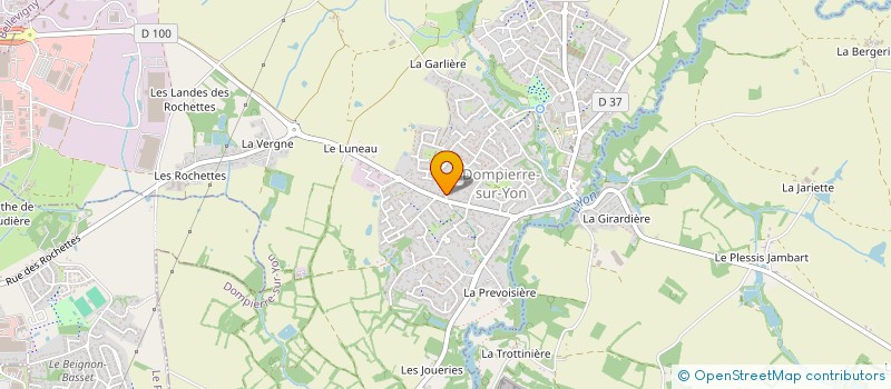 localisation de l'entreprise COMITE QUI FETE DOMPIERRE  DOMPIERRE-SUR-YON