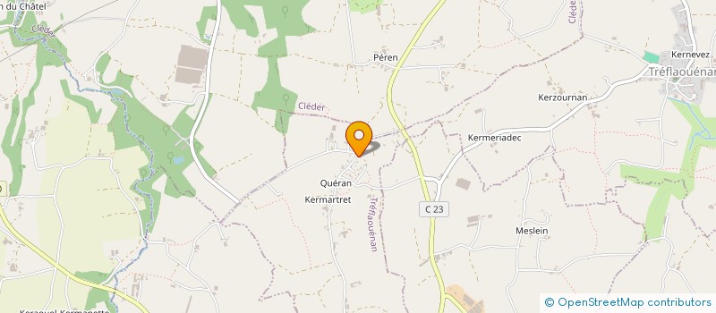 localisation de l'entreprise COMITE RAID ENDURANCE EQUESTRE FINISTERE  PLOUZEVEDE