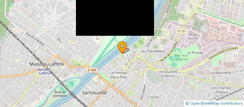 localisation de l'entreprise COMITE REFLETS ET PARTAGES à SARTROUVILLE