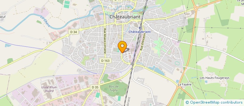 localisation de l'entreprise COMITE REG ACTION CONCERTEE DEVEL AGRIC à CHATEAUBRIANT