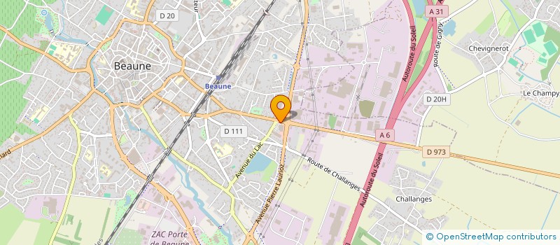 localisation de l'entreprise COMITE REG AERONAUTIQUE BOURGOGNE-FRANCHE-COMTE à BEAUNE
