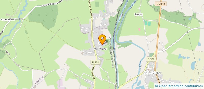 localisation de l'entreprise COMITE REG AUVERGNE PECHE SPORTIVE AU COUP à SAINT-VICTOR