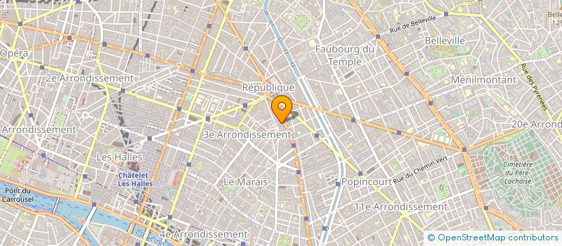 localisation de l'entreprise COMITE REG COORDINATION SYNDICALE CFDT  PARIS