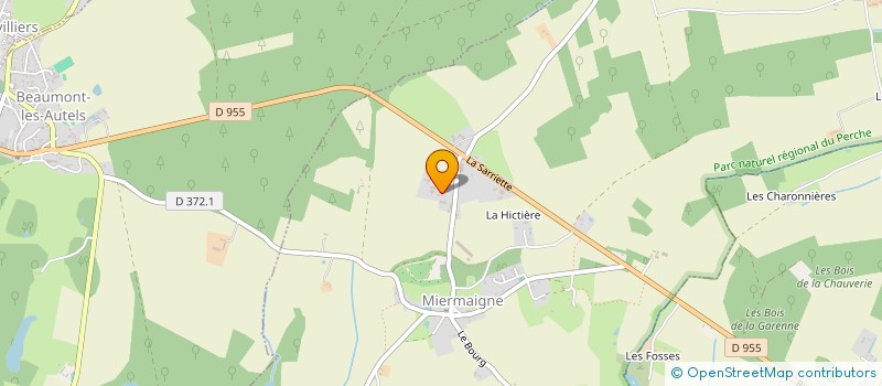 localisation de l'entreprise COMITE REG DEVELOP AGRICOLE PERCHE à MIERMAIGNE