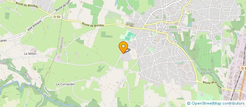 localisation de l'entreprise COMITE REG LYONNAIS FEDERAT FR DE BOXE  CHAPONOST