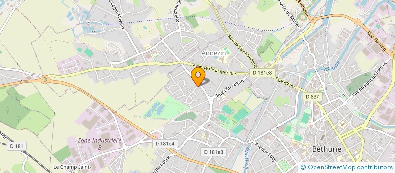 localisation de l'entreprise COMITE REG NORD - PDC DE PECHE AU COUP à ANNEZIN