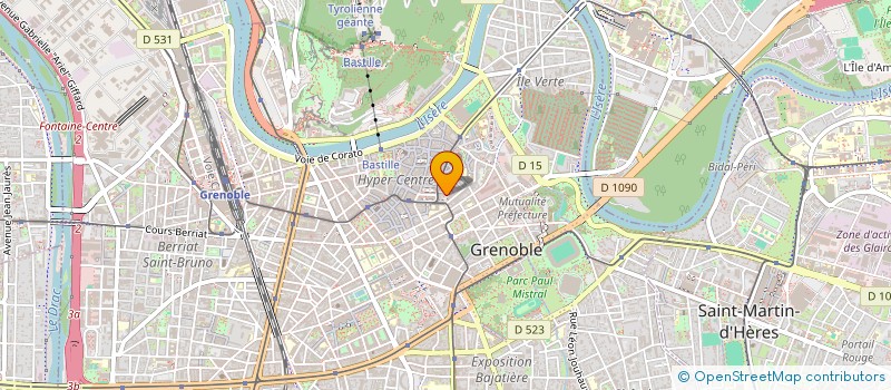 localisation de l'entreprise COMITE REGION DANTE ALIGHIERI à GRENOBLE