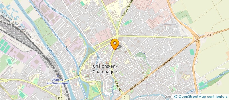 localisation de l'entreprise COMITE REGION EDUC PERMAN ARCHITECTURE à CHALONS-EN-CHAMPAGNE