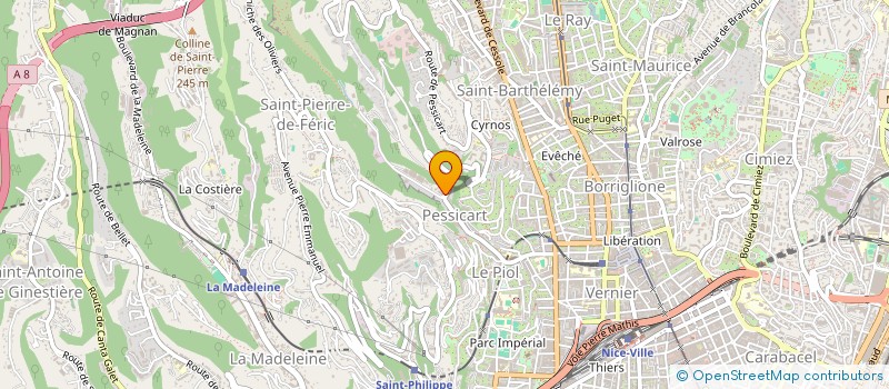 localisation de l'entreprise COMITE REGION GYMN VOLONTAIRE COTE AZUR à NICE