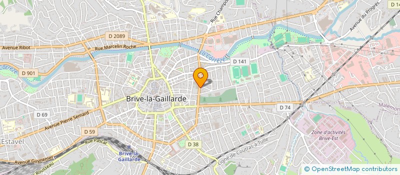 localisation de l'entreprise COMITE REGION LIGUE LIMOUSIN CANOE KAYAK à BRIVE-LA-GAILLARDE