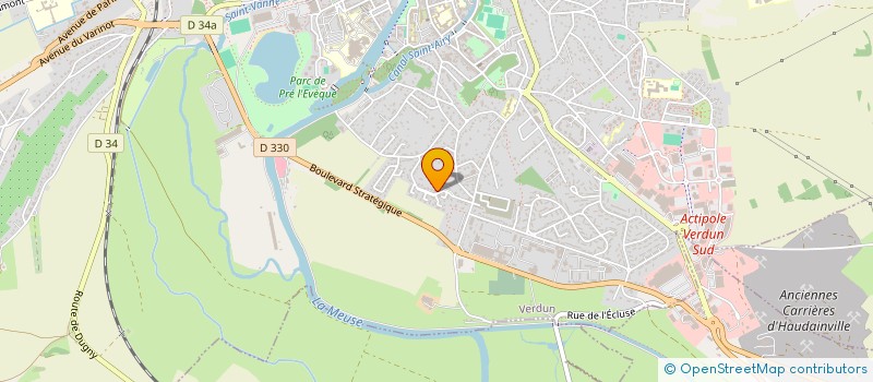 localisation de l'entreprise COMITE REGIONAL ADMR LORRAINE à VERDUN
