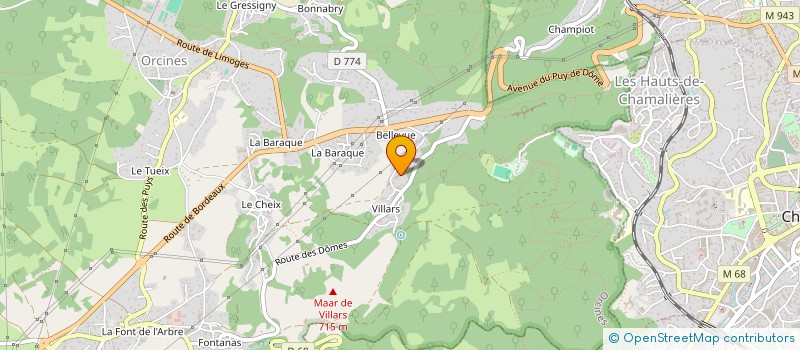 localisation de l'entreprise COMITE REGIONAL AUVERGNE-RHONE-ALPES DES JOINVILLAIS  ORCINES