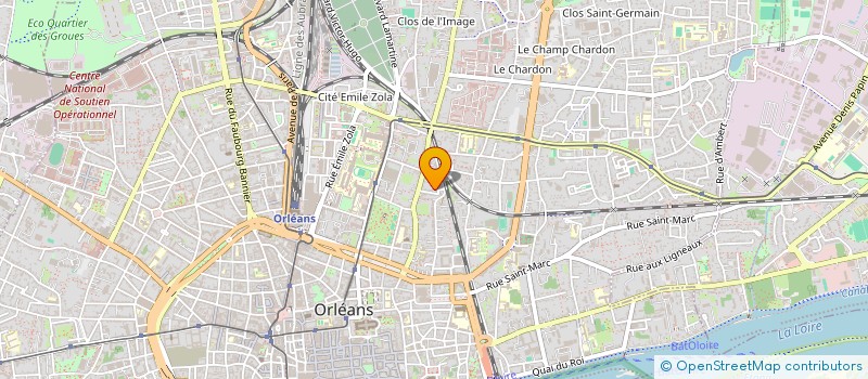 localisation de l'entreprise COMITE REGIONAL CENTRE FFBSQ à ORLEANS