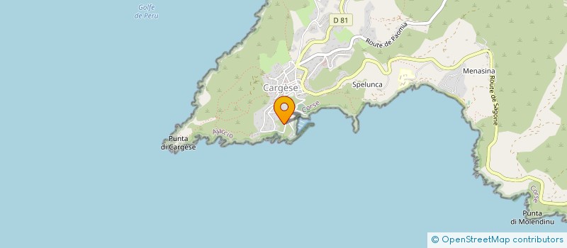 localisation de l'entreprise COMITE REGIONAL  CORSE DE TIR A L'ARC  CARGESE