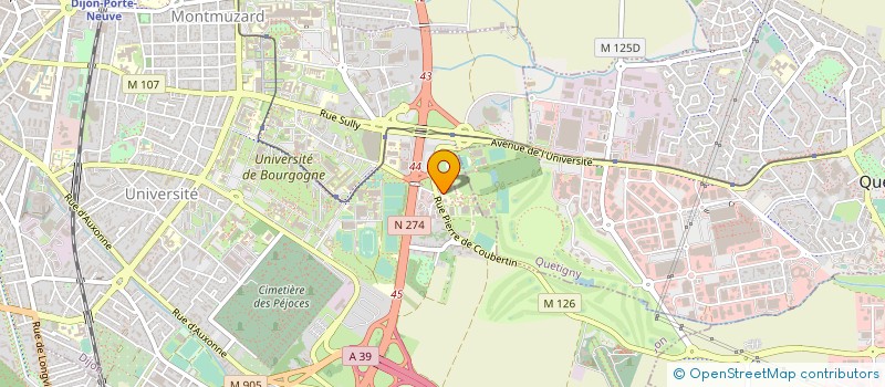 localisation de l'entreprise COMITE REGIONAL D'EQUITATION à DIJON