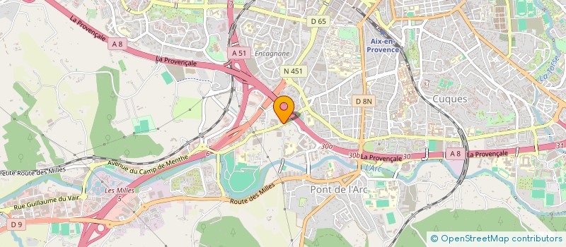 localisation de l'entreprise COMITE REGIONAL D'EQUITATION PROVENCE ALPES COTE D'AZUR  MEYREUIL