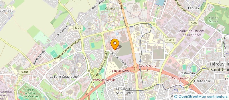 localisation de l'entreprise COMITE REGIONAL DE BASSE NORMANDIE DU SECOURS POPULAIRE FRANCAIS à CAEN
